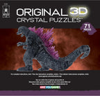 Godzilla - Rompecabezas 3D de cristal ultra lujoso, 71 piezas, a partir de 12 años
