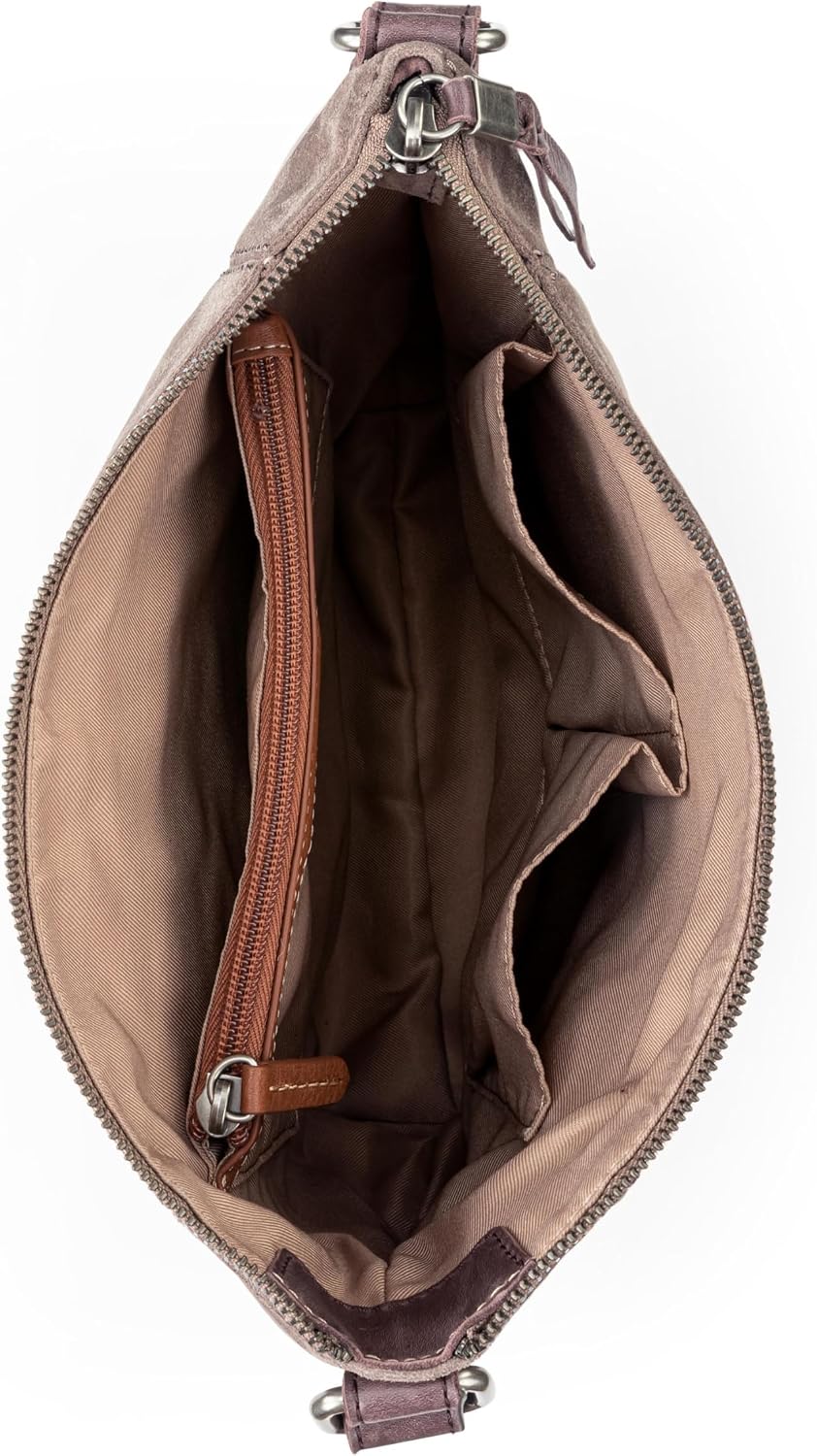 The Sak Ashland Crossbody Purse - Bolso de mano de cuero para mujer para uso diario y viajes - Cruzado con correa ajustable para el hombro