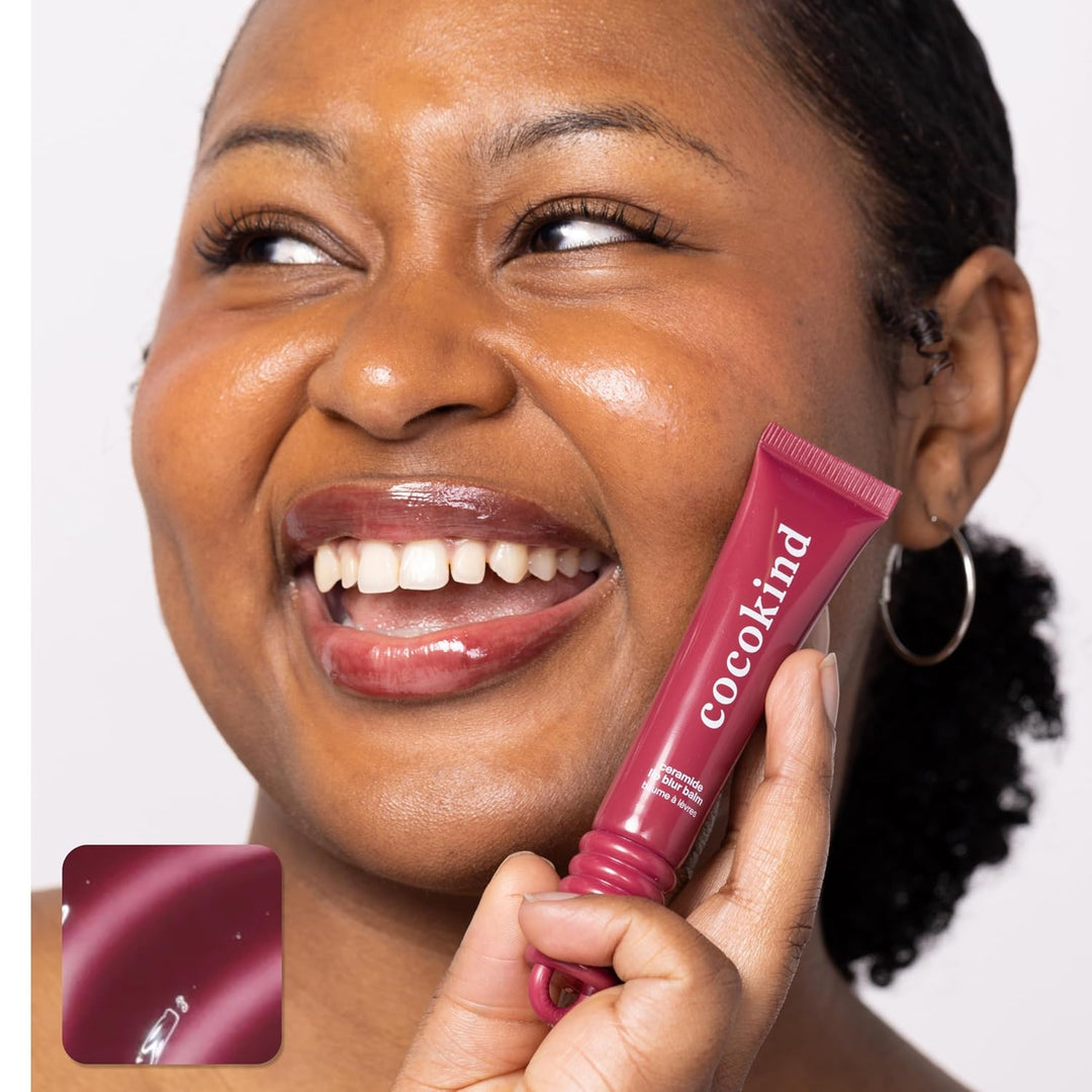 Cocokind Ceramide Lip Blur Balm - Paquete variado de bálsamo labial...