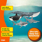 Schleich Wild Life - Juego de 4 animales oceánicos para niños a partir de 3