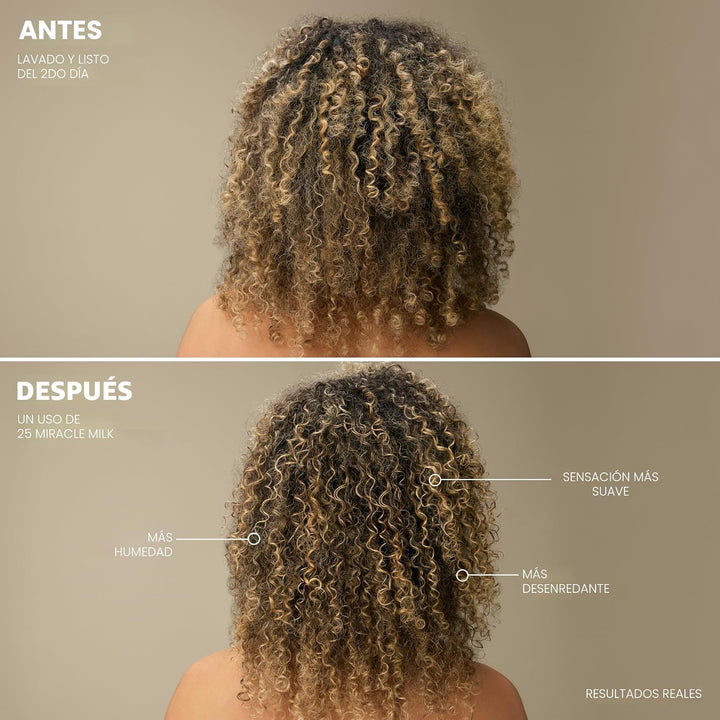 Mizani 25 Benefit Miracle Milk - Acondicionador sin enjuague para c...