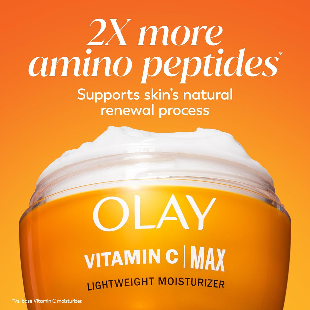 Olay Crema Hidratante Facial con Vitamina C MAX, Crema Iluminadora...