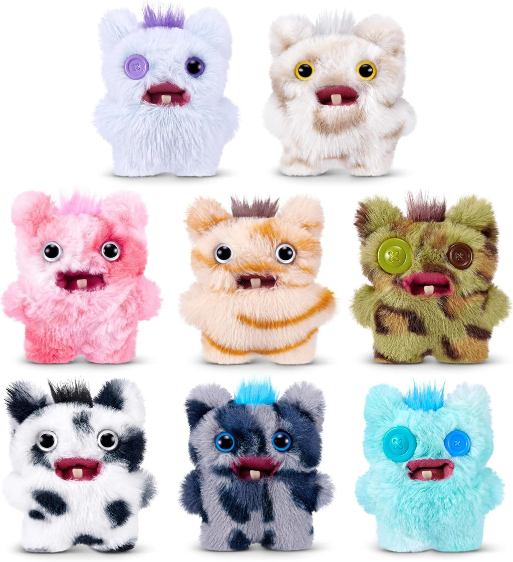 FUGGLER Mini serie 1 sin licencia - Peluche Baby Fugg Screech Edition de 3.5 pulgadas (8 unidades)