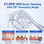Cepillo de dientes eléctrico Sonic para adultos, batería de 180