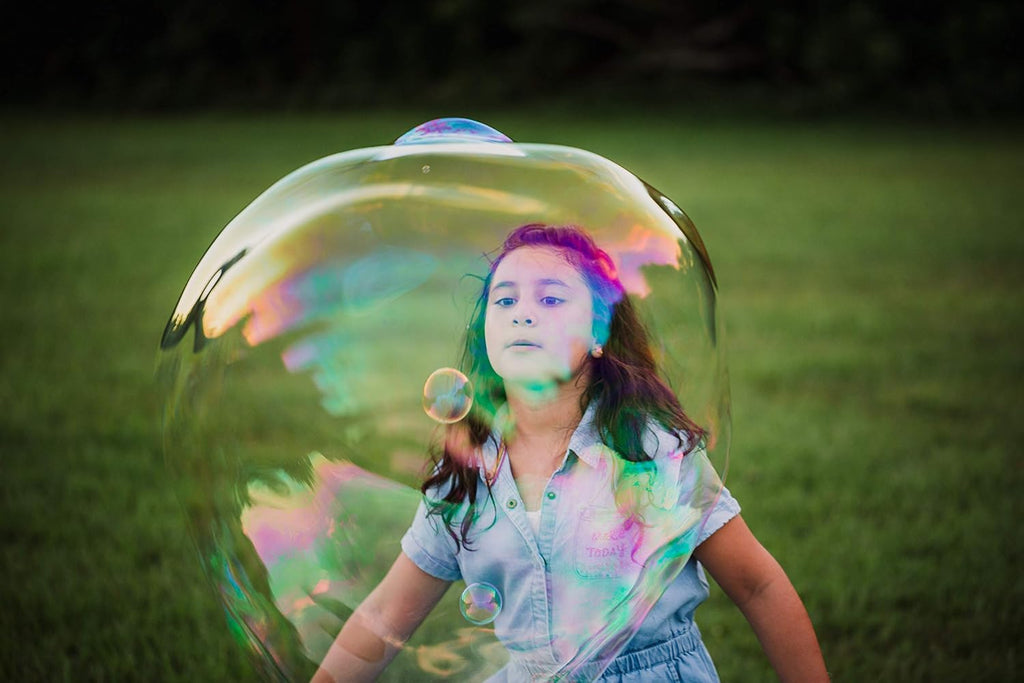 Kit de varita de burbujas gigante y recambios, incluye 7 bolsas de concentrado y folleto de consejos | Fabricante de burbujas para exteriores para niños | Recuerdo de fiesta de burbujas