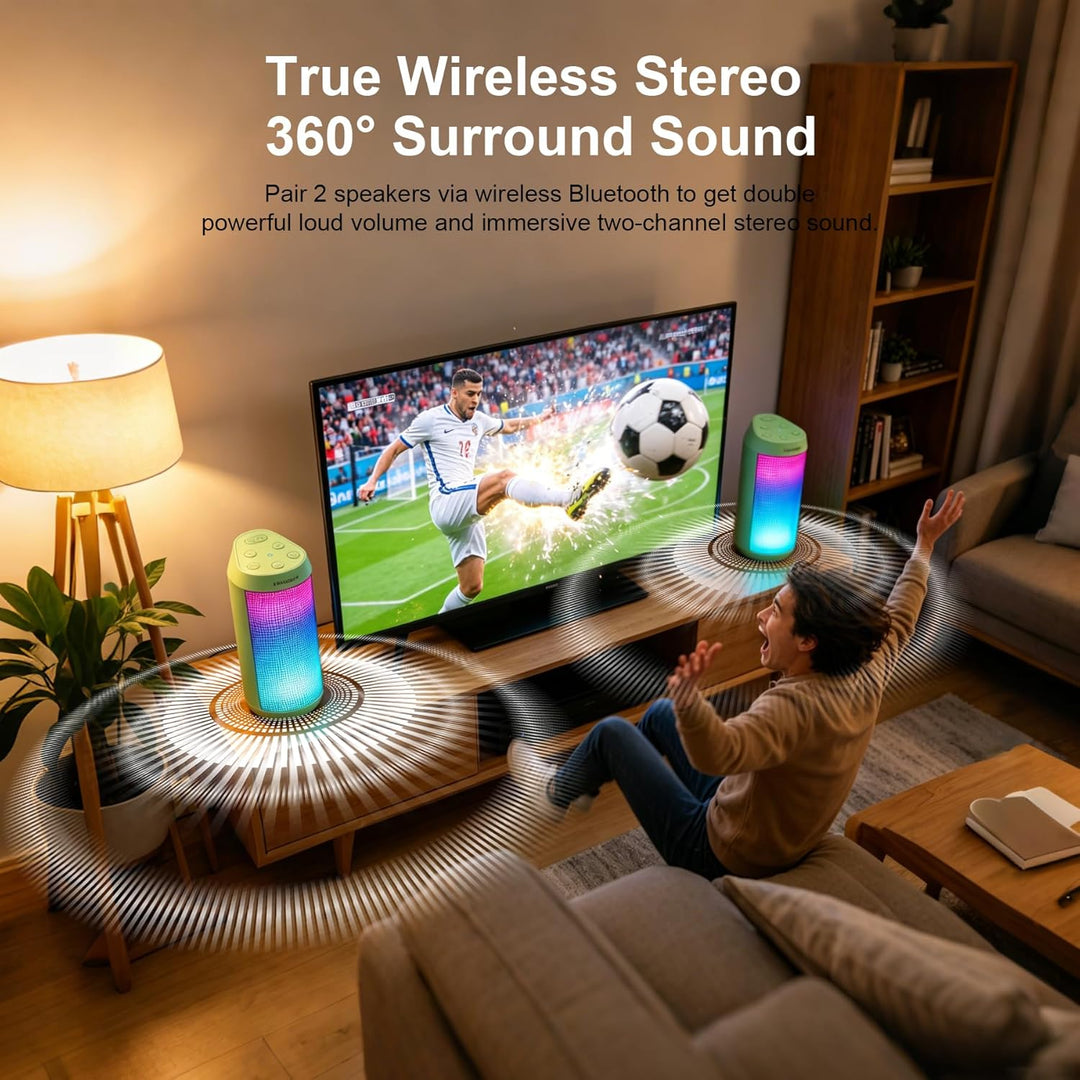 Altavoz Bluetooth portátil, altavoz inalámbrico 2026 con sonido est...