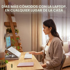 Logitech Casa Pop Up Desk Laptop Stand, teclado & Touchpad - Tan/Purple
