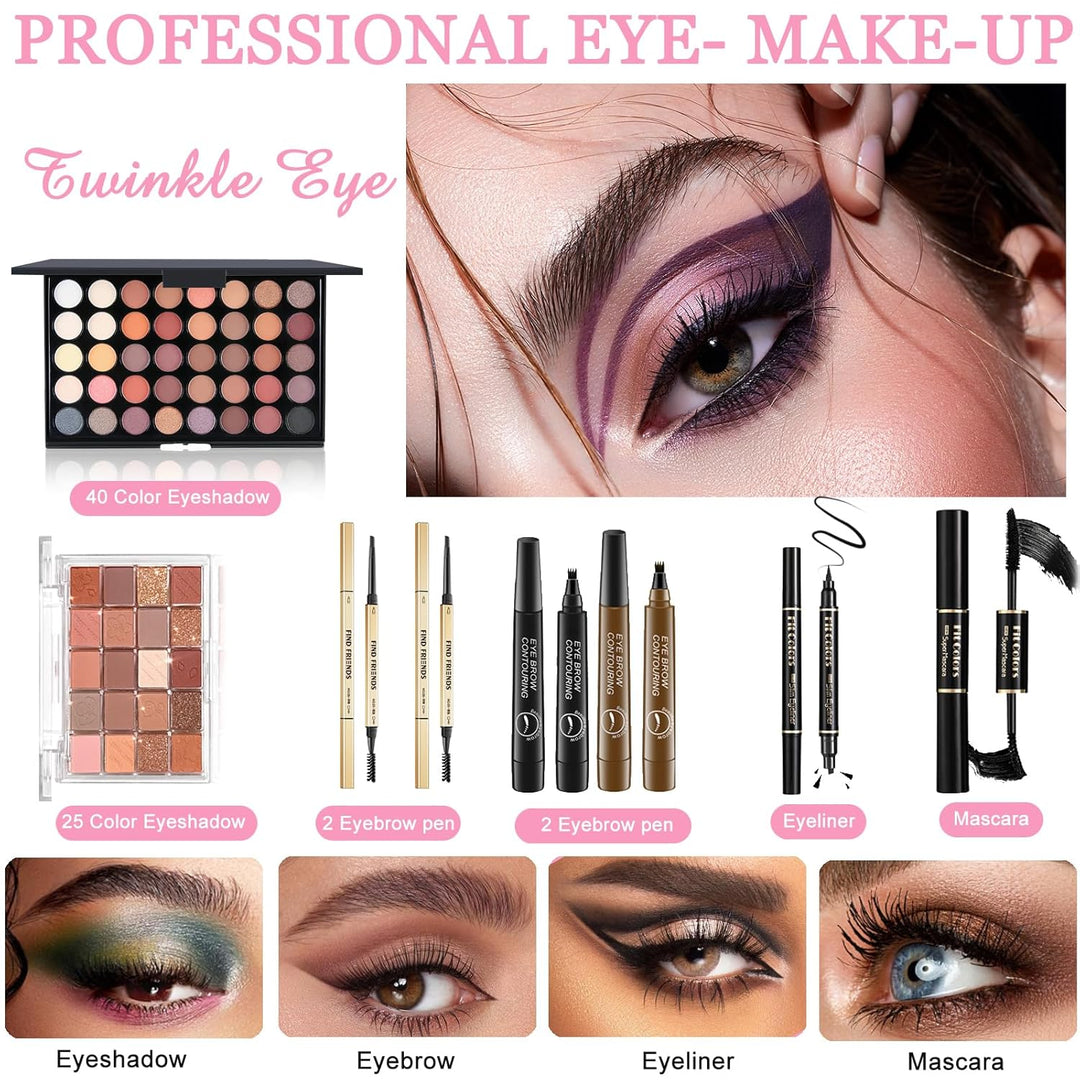 Kit completo de maquillaje para mujeres, juego de maquillaje, juego...