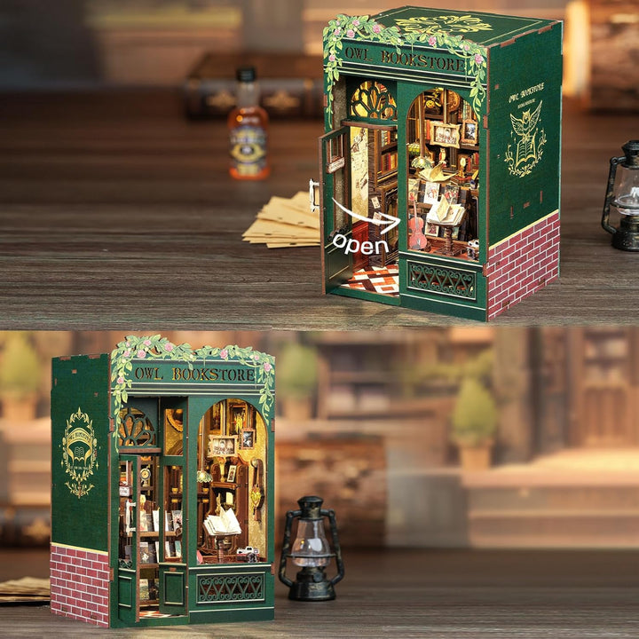CUTEBEE Kit de Rincón del Libro - Kit de Casa en Miniatura