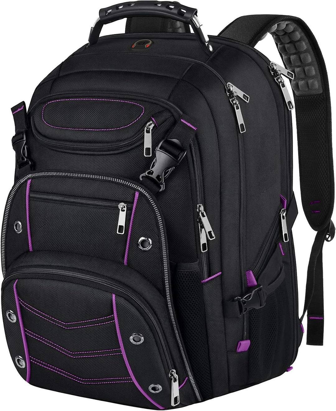 VECKUSON Mochila unisex para laptop de 18.4 pulgadas, morada, RFID,...