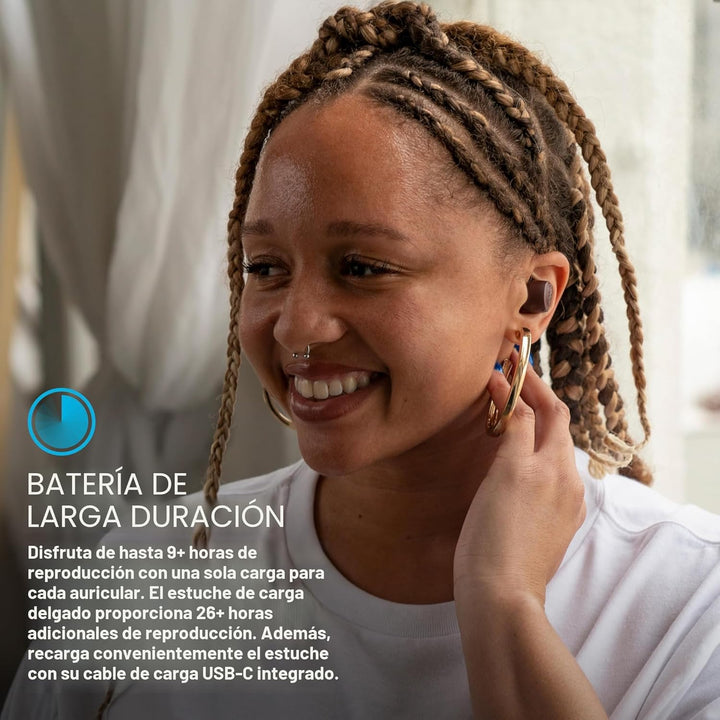 JLab Go Air Tones+ - Audífonos inalámbricos Bluetooth diseñados con...