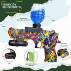 Anstoy Lanzador Automático de Bolas de Gel, Lanzador de Bolas Salpicadoras Ligero e Impermeable, Juguete Gelfire con Rondas de Gel, Mira y Gafas de Protección para Juego de Tiro Exterior Orby, Regalo