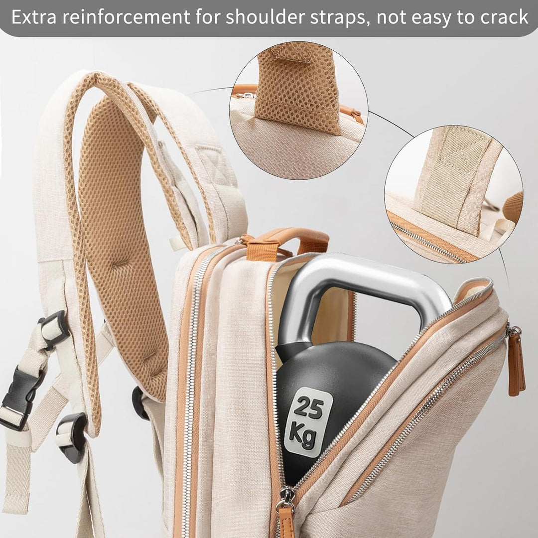 NOBLEMAN Mochila para portátil de viaje para hombres, resistente al...