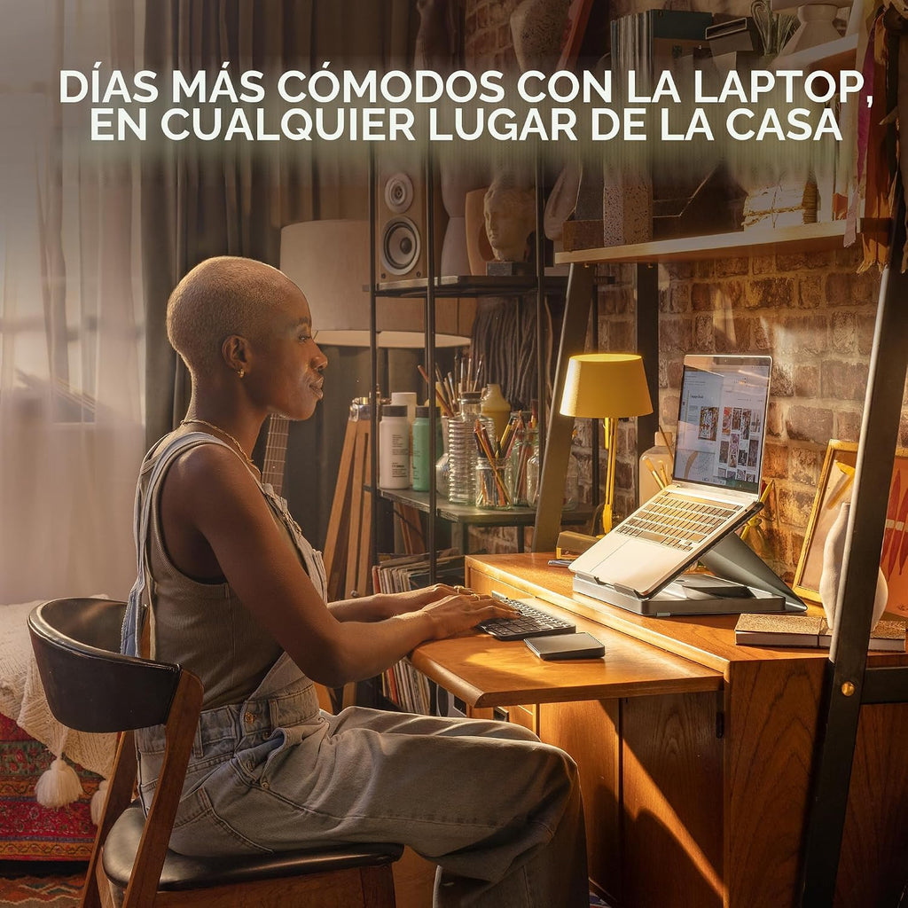 Logitech Casa Pop Up Desk Laptop Stand, teclado & Touchpad - Green/negro