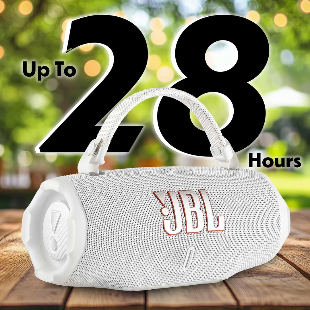 JBL Charge 6 - Altavoz Bluetooth portátil (blanco) | IP68 impermeab...