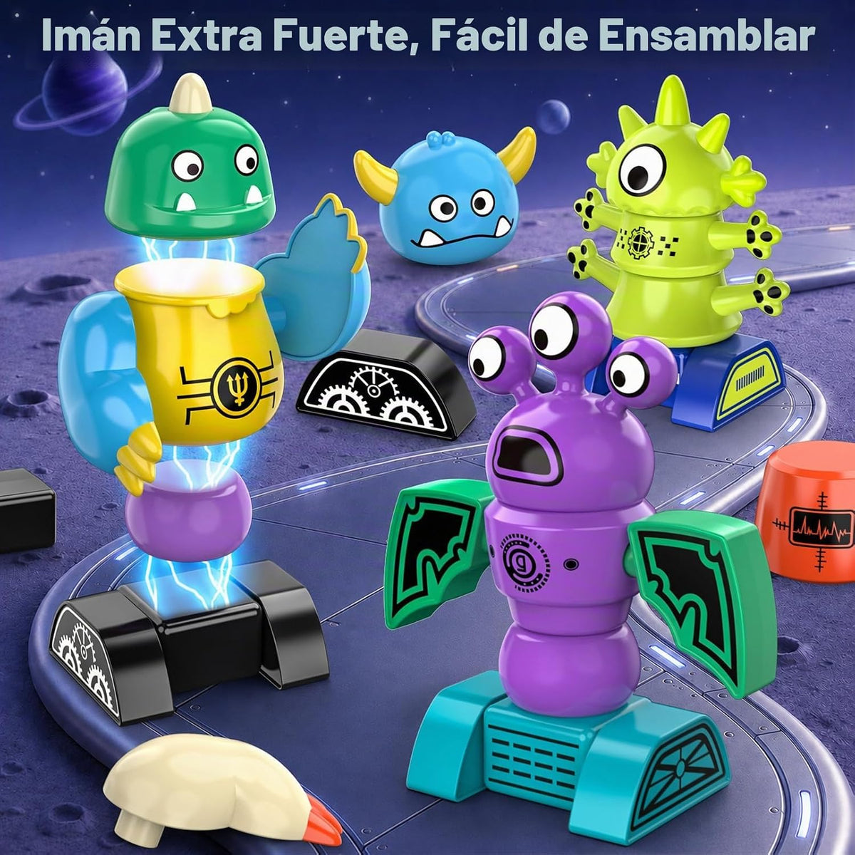 Magnetic Robot Building Toy, STEM Magnet Monster Toys Set para Kids Age 3-5