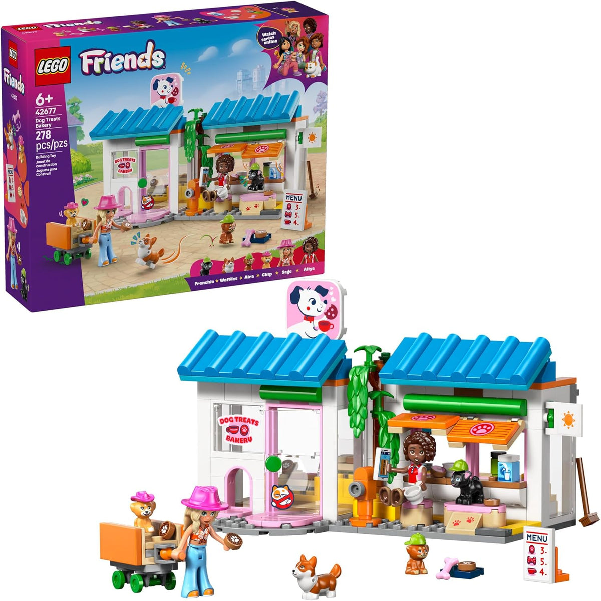 LEGO Friends Dog Treats Bakery - Juguete de construcción para niñas...
