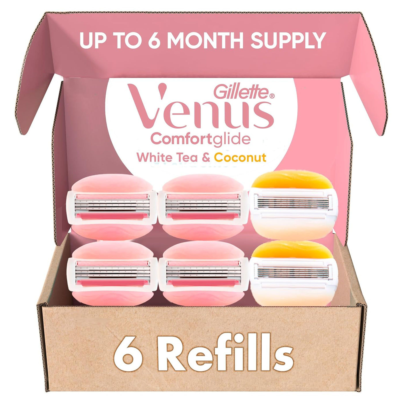 Gillette Venus ComfortGlide White Tea 4 unidades, con Gillette Venu...