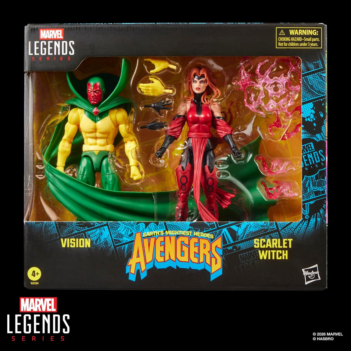 Marvel Serie Legends Visión y Bruja Escarlata