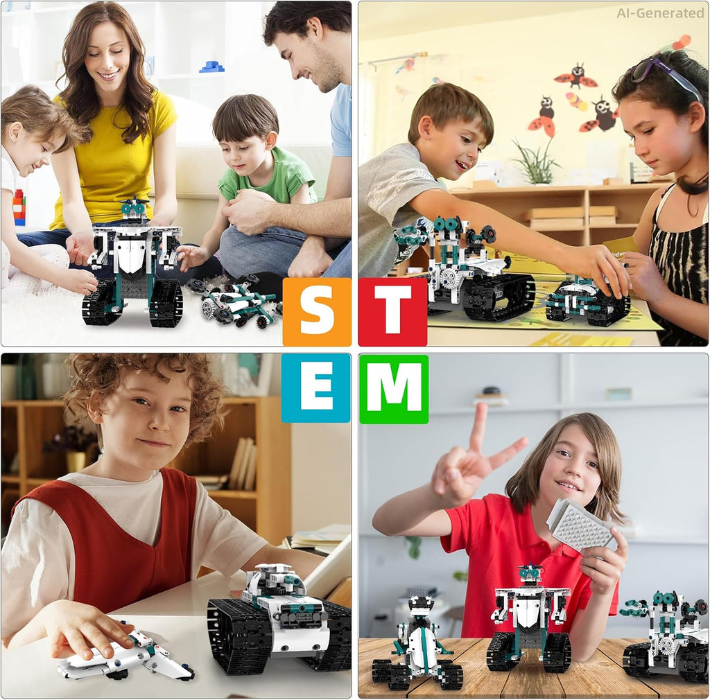 12 en 1 Robot Building Set con RC & APP para Boys Kids Age 8-14