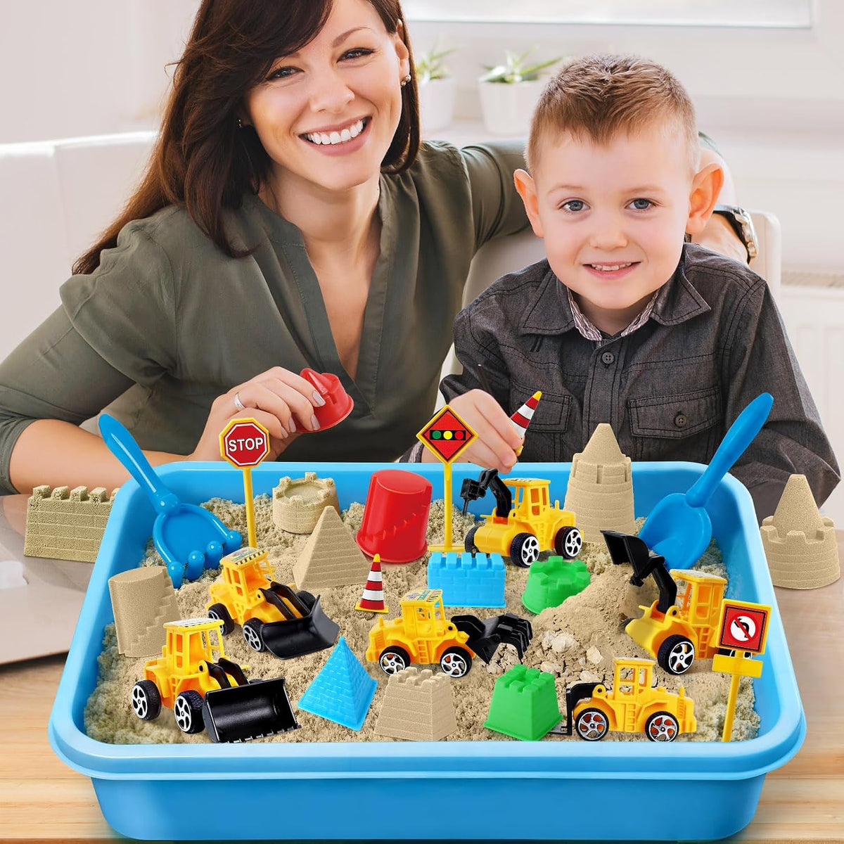 Sensory Bin Construction Kit con Sensory Sand