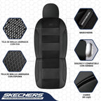 Skechers Fundas de asiento de automóvil de espuma viscoelástica refrigeradas por aire, compatibles con bolsas de aire, ajuste universal para la mayoría de automóviles, SUV, camionetas y camiones