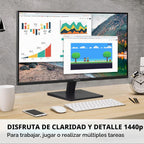 ViewSonic VA2715-2K-MHD Monitor de 27 pulgadas 1440p, pantalla LED...