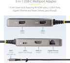 StarTech.com, 103B-USBC-MULTIPORT, hub USB 3.2, adaptador 5V/0.9A