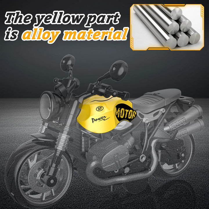 MQDMINI - Paquete de 4 juguetes de motocicleta con tracción trasera...
