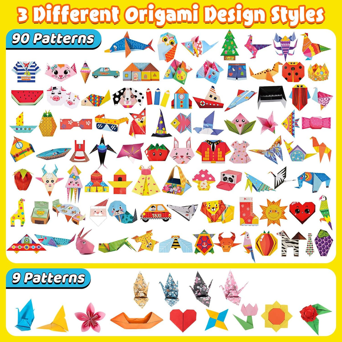 Funtopia Más de 700 piezas de cuentas pop para artes y manualidades para niños de 4 a 6 años y kit de origami para niños de 8 a 12 5 a 8 años