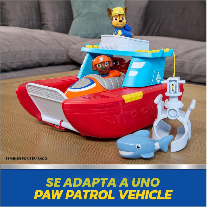 PAW Patrol Vehículo Patrullero Marino con Chase y Figura de Tiburón...