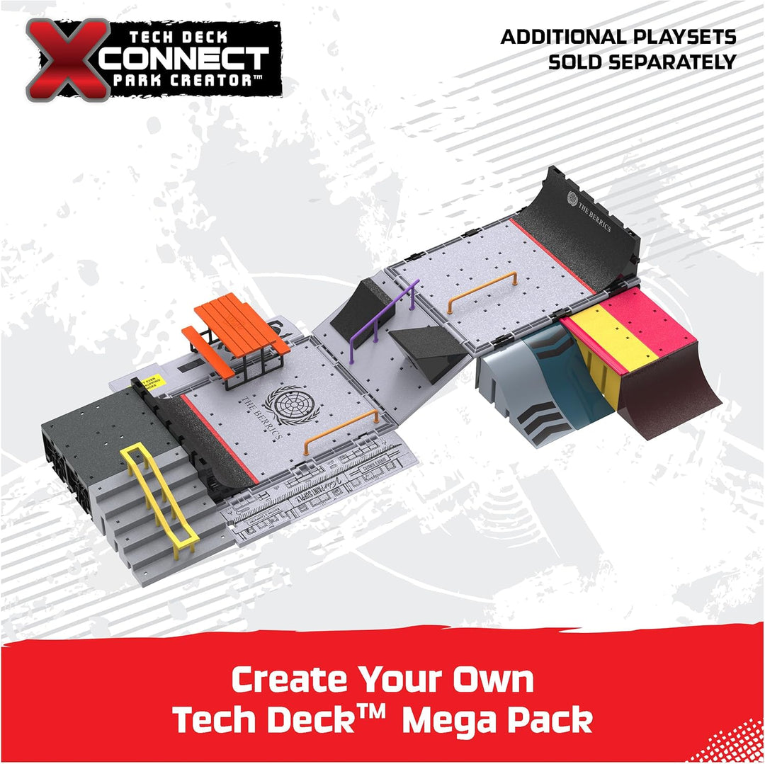 TECH DECK, The Berrics Transforming Park, X-Connect Park Creator, s...