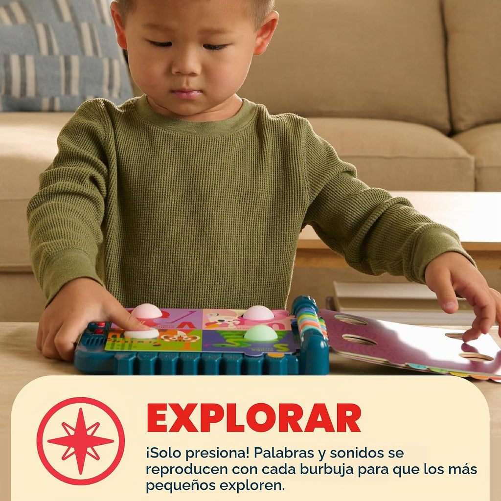 Chuckle & Roar Pop It! Book ABCs - Libro de aprendizaje interactivo iluminado con Pop it!
