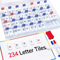 JoyCat Azulejos magnéticos de letras 234PCS, alfabeto, tablero magnético de