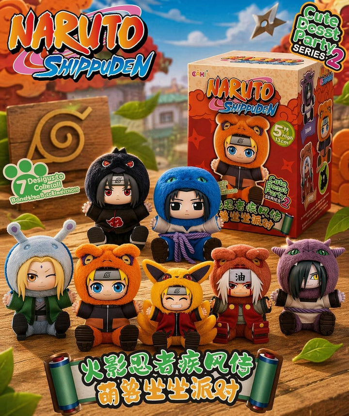 ABYSTYLE Naruto Shippuden Miniso Cute Beasts Eaki Blind Box - Peluc...