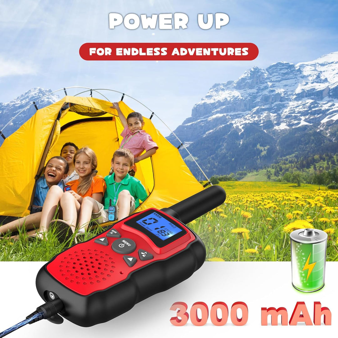 Wishouse Walkie Talkies para niños recargable