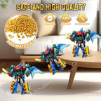 QUANTUM HEROES DINOSTER Robot 4 en 1 Mega Metatron 16.1in - Edades 5+
