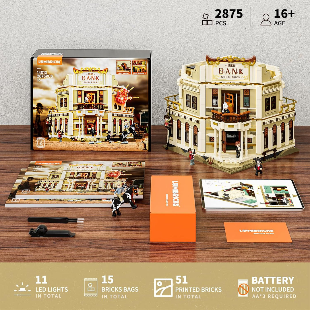 Western Bank Heist Lighting - Juego de ladrillos de