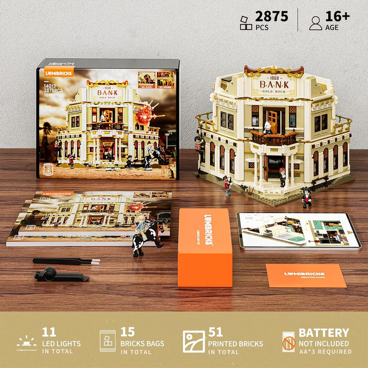 Western Bank Heist Lighting - Juego de ladrillos de