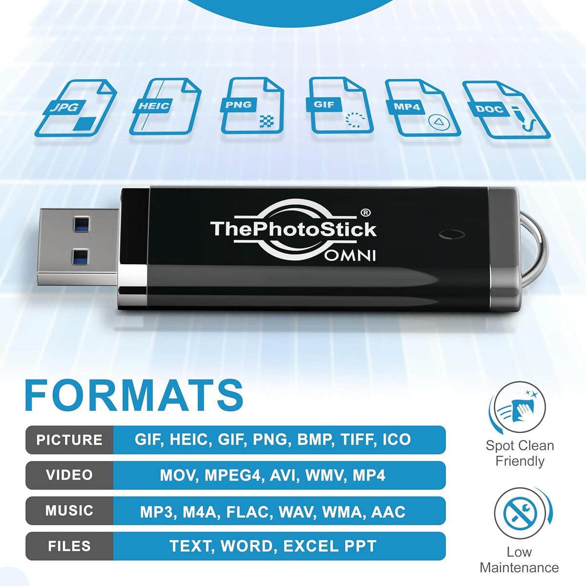 ThePhotoStick® Omni 128 GB (paquete de 2) - Copia de seguridad y tr...