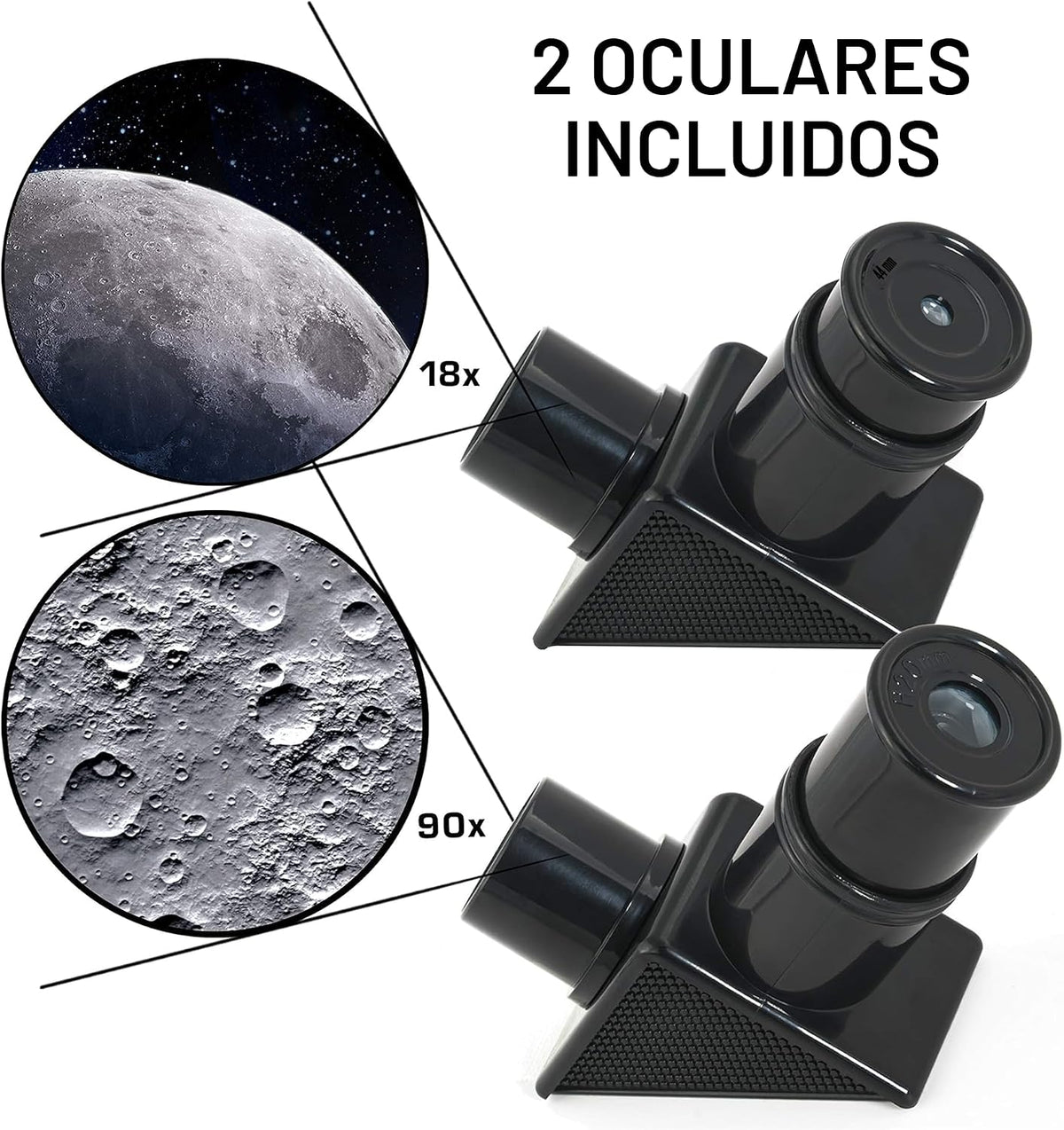NASA Lunar Telescope para Kids Ages 8-12 con Tripod y Finder Scope