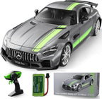 MIEBELY Coche de Control Remoto, Mercedes Benz 1/16 Escala Oficial Autorizado GT R Pro, Gris--1/16