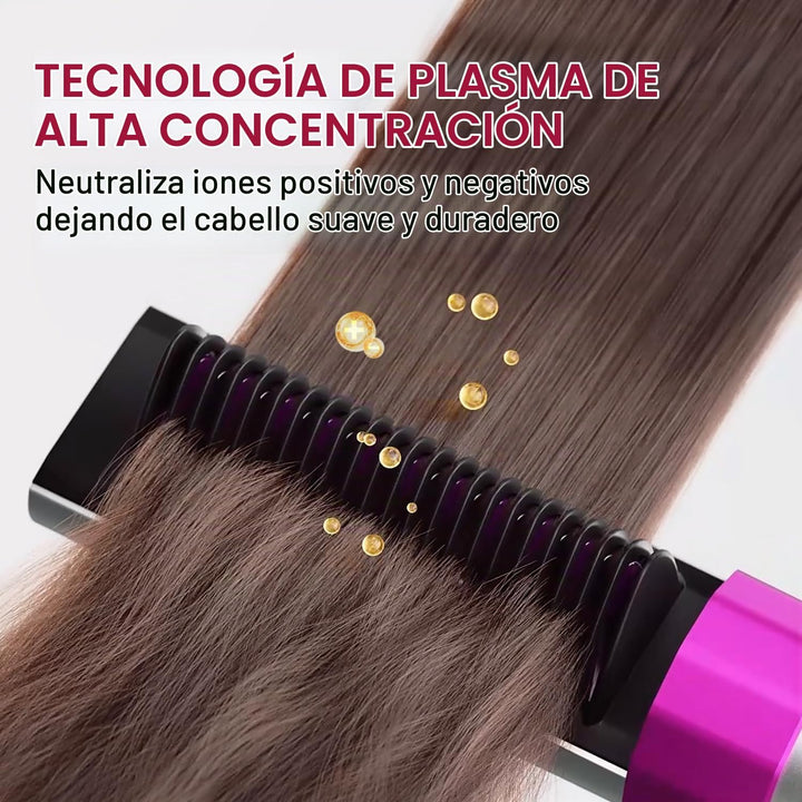 Cepillo alisador de pelo para mujer, peine alisador de cerámica de...