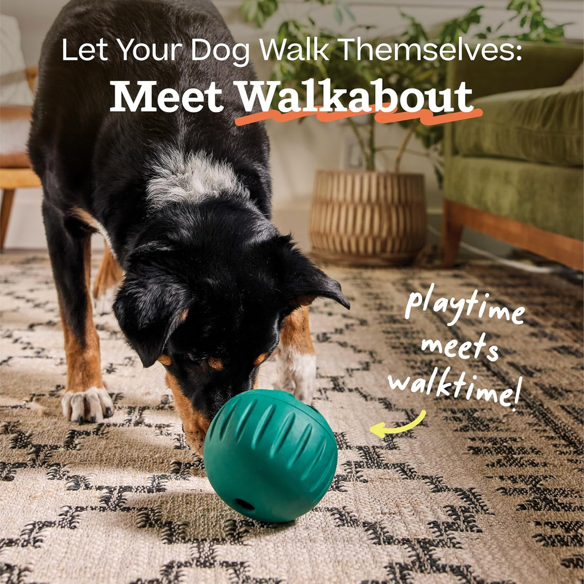 WOOF Walkabout - Rompecabezas para perros, juguete de alimentación lenta