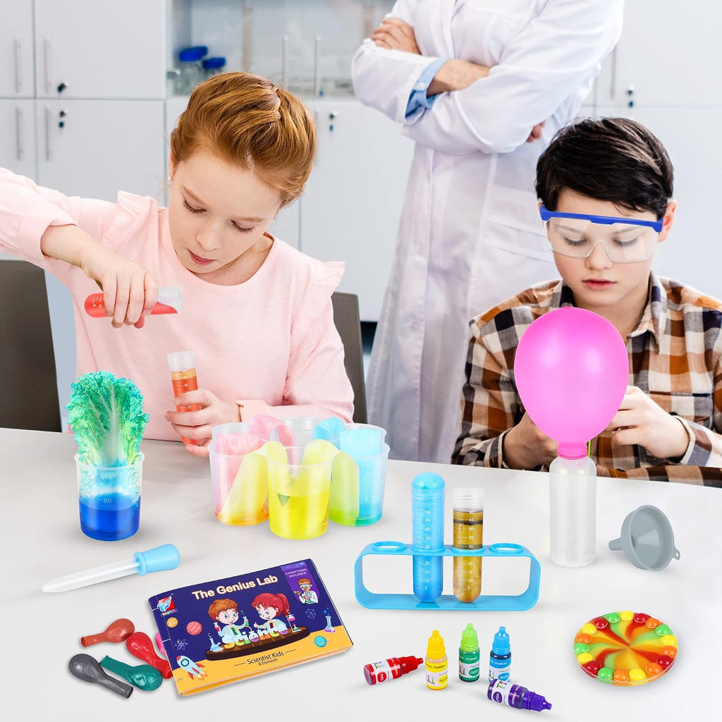 Kit de ciencia para niños, 80 experimentos de laboratorio de ciencias, disfraz de científico juego de rol STEM, herramientas científicas de aprendizaje educativo, regalos de cumpleaños y juguetes para