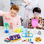 Kit de ciencia para niños, 80 experimentos de laboratorio de ciencias, disfraz de científico juego de rol STEM, herramientas científicas de aprendizaje educativo, regalos de cumpleaños y juguetes para