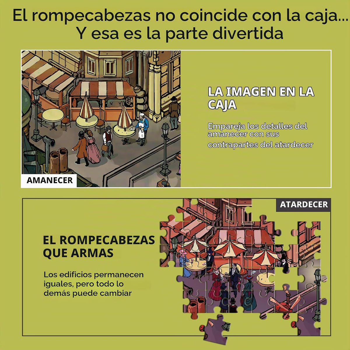 Time Warp Puzzle – Steampunk Paris - Rompecabezas de 1000 Piezas para Adultos