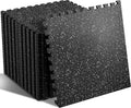 SUPERJARE Suelo de goma superior de goma de 0.56 pulgadas de grosor y 48