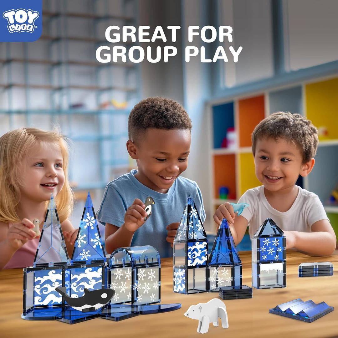 TOY Life Fichas magnéticas para niños de 4 a 8 años, juguetes magné...