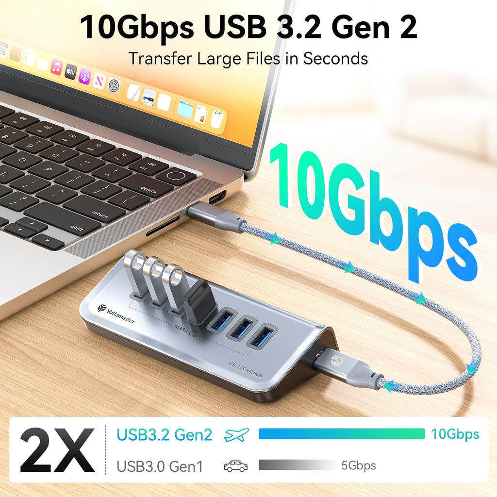 Yottamaster, hub USB 3.2 de 7 puertos